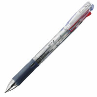 #ゼブラ(国内販売のみ）  ボールペン クリップ－オンスリム４Ｃ 0.7mm 透明 B4A5-C