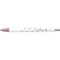 91最終_ゼブラ(国内販売のみ） 水性マーカー クリッカート限定 ユルカワF 0.6mm ココアブラウン WYSS22-YF-CE
