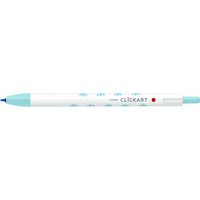 91最終_ゼブラ(国内販売のみ） 水性マーカー クリッカート限定 ユルカワF 0.6mm ソーダブルー WYSS22-YF-SB
