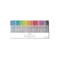 在庫限り_#ゼブラ(国内販売のみ）  マイルドライナー 蛍光ペン 水性 細/太 25色セット   WKT7-25C