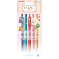 #ゼブラ(国内販売のみ） ぺん 限定　サラサクリップ香り付きフルーツ 0.5㎜ 5色セット JJ29KF5C