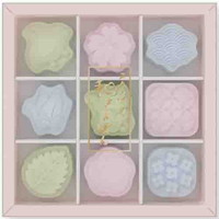 #サンスター文具(国内販売のみ） 印章用品 スタンプセット･和さんぽん 9個セット わふうがら S3223221