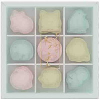 #サンスター文具(国内販売のみ） 印章用品 スタンプセット･和さんぽん 9個セット どうぶつがら S3223230
