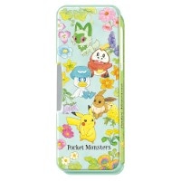 #版権(国内販売のみ） 筆入れ ふでばこ　ポケモン（フラワー） 両開き 鉛筆削り・時間割１枚入 ポケットモンスター(フラワー） 177729601