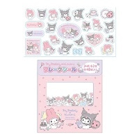 #ショウワノート(国内販売のみ） シール フレークシール　マイメロディ・クロミ シール ピンク 256173001