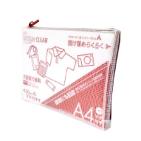 #サクラクレパス メッシュケース ノータム クリアーマチ付 A4タイプ レッド   51691