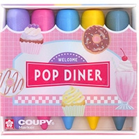 #サクラクレパス ラインマーカー クーピーマーカー5  ポップダイナー FYLM-5D