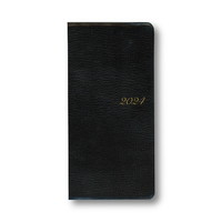 #ダイゴー ダイアリー 2024 アポイントプレミアム 1M 薄型 手帳サイズ ブラック E8217