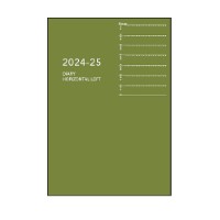 #ダイゴー ダイアリー 24-25 APノートブック 1W+横罫 B6 グリーン E9328
