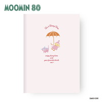 #ダイゴー(国内販売のみ） 日記帳 夜とカフェオレと日記帳･ムーミン80周年限定 文庫本サイズ リトルミイ･ピンク R2399