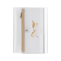 #ダイゴー 手帳関連小物 isshoni.ペンケース付ノートカバー･2026午 A5 ホワイト N6046