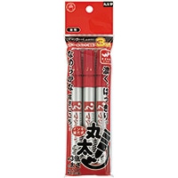 #寺西化学 筆記具 マジックインキ・No670 3本パック　丸太字 赤 M670-T2-3P