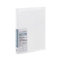 #ナカバヤシ ファイリング用品 カラーポケットアルバム KG判20枚 ホワイト ｱｶ-PCKG-20-W