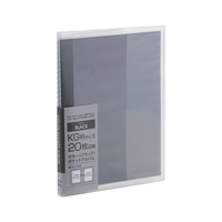 #ナカバヤシ ファイリング用品 カラーポケットアルバム KG判20枚 ブラック ｱｶ-PCKG-20-D