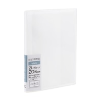 #ナカバヤシ ファイリング用品 カラーポケットアルバム 2L判20枚 ホワイト ｱｶ-PC2L-20-W
