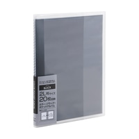 #ナカバヤシ ファイリング用品 カラーポケットアルバム 2L判20枚 ブラック ｱｶ-PC2L-20-D