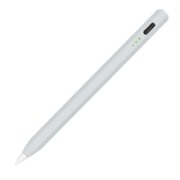 #ナカバヤシ タッチペン iPad専用充電式タッチペン・ショートタイプ ペン先約2mm グレー TPEN-002GY