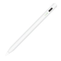 #ナカバヤシ タッチペン iPad専用充電式タッチペン・ショートタイプ ペン先約2mm ホワイト TPEN-002W