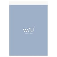 #ナカバヤシ メモ ＷＵ／ブロックメモ A7 パウダーブルー WU-A702-B
