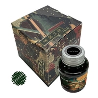 #ナカバヤシ 筆記関連小物 浮世絵インク 40ml・染料 国芳黒緑 TFPI-WD42-18