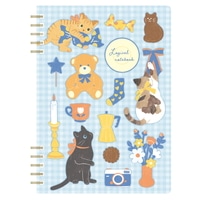 #ナカバヤシ ノート ロジカルＷリングノート B6･方眼 パターンキャット NW-B614-1