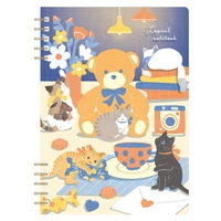 #ナカバヤシ ノート ロジカルＷリングノート B6･方眼 タイニーキャット NW-B614-2