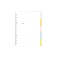 #ナカバヤシ  カラーインデックスシート A5･PP製  LLIN-A501