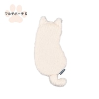 #ナカバヤシ 生活雑貨 ネコノセ・マルチポーチ S シロペルシャ NNS-MP01WH