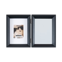 #ナカバヤシ インテリア用品 鏡＆フォトフレーム･2面 L判 ブラック F-TW-116-D