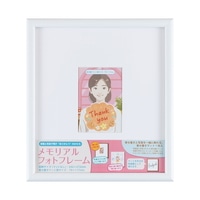 #ナカバヤシ インテリア用品 メモリアルフォトフレーム･色紙 L判 ホワイト F-TW-118-W