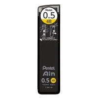 【ぺんてる】 シャープペン芯 Pentel Ain ぺんてるアイン 0.5mm 4B  C285-4B