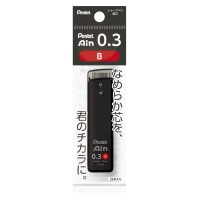 【ぺんてる】 シャープペン芯 Pentel Ain ぺんてるアイン 0.3mm B パック仕様  XC283-B