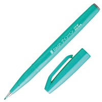 #ぺんてる カラー筆ペン 筆touchサインペン  エメラルドグリーン SES15C-D4
