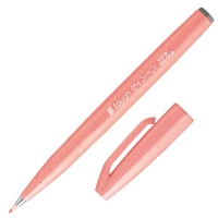#ぺんてる カラー筆ペン 筆touchサインペン  コーラルオレンジ SES15C-F2