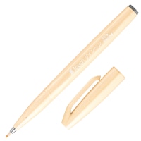 #ぺんてる カラー筆ペン 筆touchサインペン  ペールオレンジ SES15C-F3