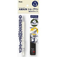 #ぺんてる シャープペンシル ＡＭＡＮＩシャープ　替え芯セット  オフホワイト軸 XAM13ST-WH1