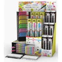 #ぺんてる カラー筆ペン 筆タッチサインペン・アートブラッシュ Neon Color Edition ディスプレーセールA  SESGFLPSLA