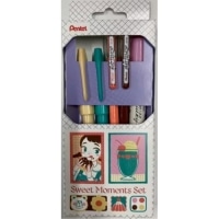 #ぺんてる ペン 限定　MATTEOHOP×筆ペン  Sweet Moment Set  K110VKYST4