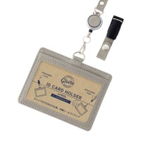 #レイメイ藤井  グロワール リール付IDホルダー グレー   GLP1173N