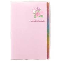 #レイメイ藤井 ダイアリー 26カラーインデックスダイアリー日曜始まり 12月はじまり ピンク RFD2652P