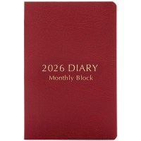 #レイメイ藤井 ダイアリー 26ネームカードダイアリーブロック  12月はじまり レッド RFDR2688R
