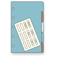 #レイメイ藤井 リフィル カラーインデックス･（横型5区分） ミニ5  DMR1377