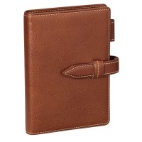 #レイメイ藤井 手帳 システム手帳･オイルレザー ポケット ダークブラウン DP1410E