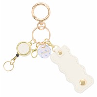 #レイメイ藤井 身辺雑貨 ノフェス･キーチャーム ミラー付 ベルホワイト NSK1450W