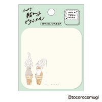 #ヒサゴ 付箋 しっかり貼れる･ピタふせん M ソフトクリームニャンコ UTN364