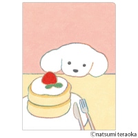 #ヒサゴ  てらおかなつみ･ダブルポケットクリアファイル A5 パンケーキ UTN406