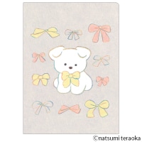 #ヒサゴ  てらおかなつみ･ダブルポケットクリアファイル A5 リボン UTN407