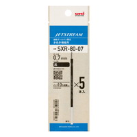 #三菱鉛筆(国内販売のみ） 油性BPリフィル ＳＸＲ－８０－０７Ｋ　５Ｐ　黒　２４ 0.7mm 黒 SXR8007K5P.24