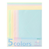 #ミドリ(国内販売のみ) レターセット 5カラー レターセット   91800589