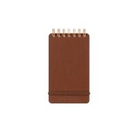 #デザインフィルミドリ(国内販売のみ） メモ帳 リングメモ グレイン  濃茶 11799006